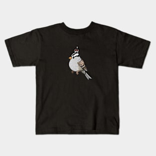 White-Crowned Sparrow Kids T-Shirt